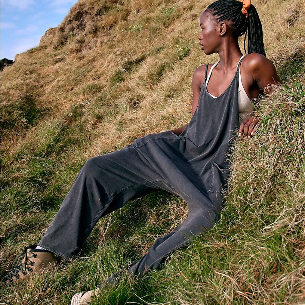 Free People Hot Shot Onesie Washed black - Picture 3 of 7